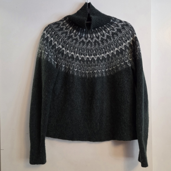 VINEYARD VINES Alpaca Fair Isle Turtleneck Sweater Small - Picture 3 of 9